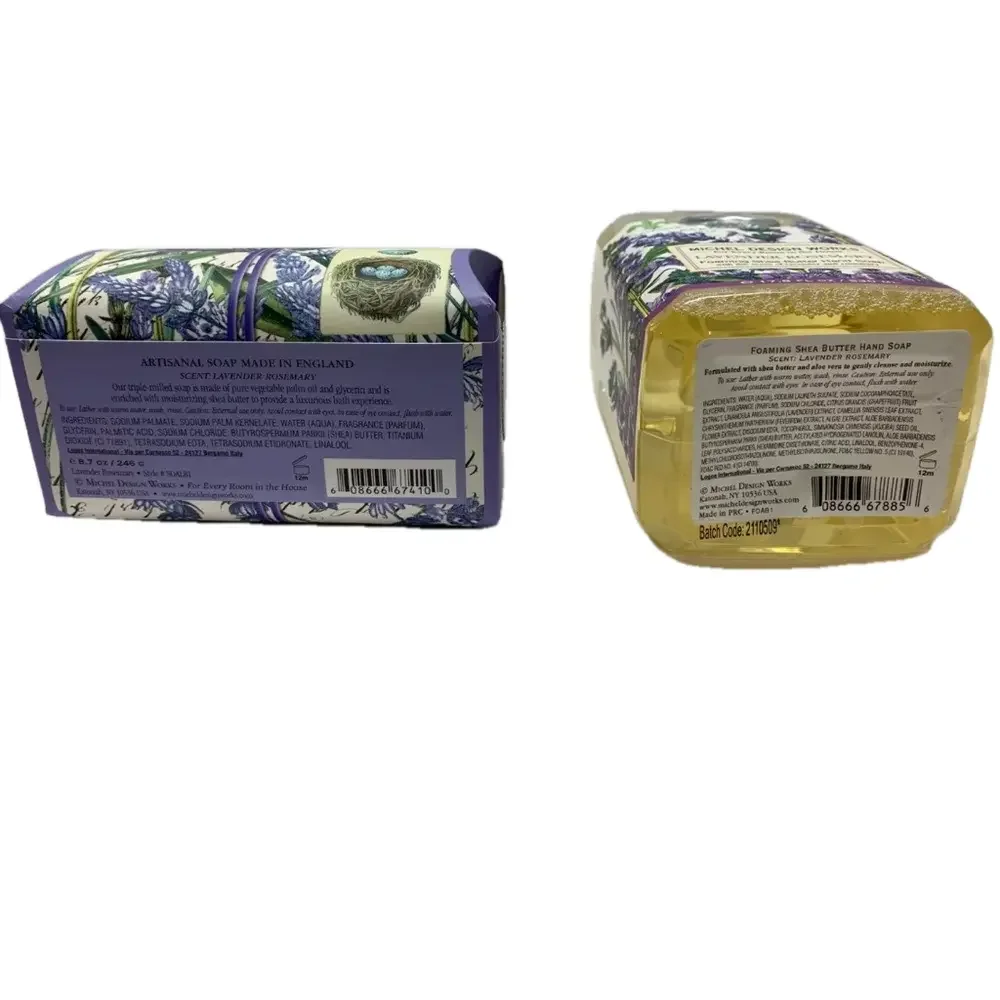 Michel Design Works Lavender Rosemary Hand Soap and Bar Soap Set
